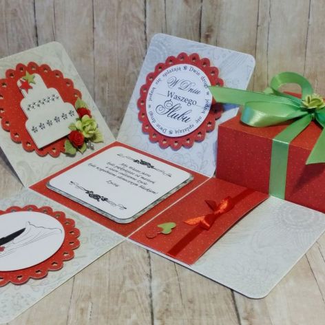 Pudełko niespodzianka z okazji ślubu