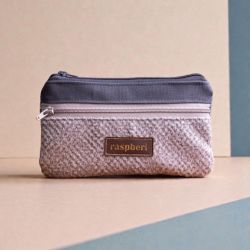 Szary portfel melanż