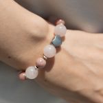 Rodonit, Kryształ górski, Hematyt, Serduszko - Na nadgarstku