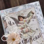 Świąteczny anioł vintage II - Anioł - detal I
