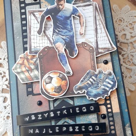 Kartka z piłkarzem