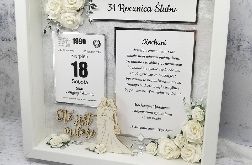 Piękna ramka 3D na rocznicę i ślub PRS 026
