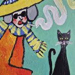 obraz  śniło mi się że siedziałam z kotami - 