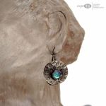 Dichrooko turkusowo-bękitne - wiszące kolczyki