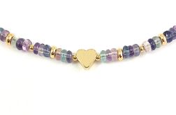 Naszyjnik z fluorytów.