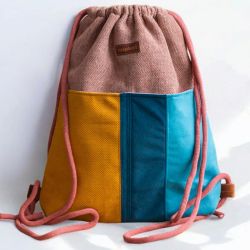 Workoplecak z kieszeniami pudrowy róż