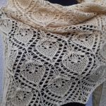  waniliowa chusta merino - 