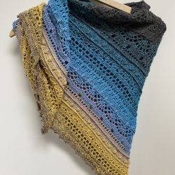 Chusta szydełkowa ombre SisLove ręcznie robiona