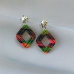 "Ina III" - kolczyki z gliny polimerowej. - wygodne, nie obciążają uszu