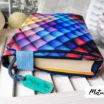 Otulacz / etui na książkę ~ kolorowa łuska - 