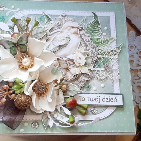 Kartka z ptaszkiem