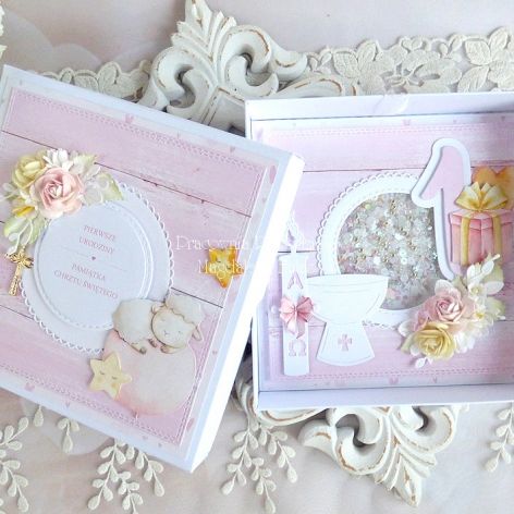 Kartka na Roczek i Chrzest w pudełku 50