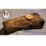 Świecznik kasztanowiec Shou Sugi Ban Benita No. 2 - 