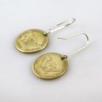 Żetony A - kolczyki (lub klipsy) - żetony telefoniczne