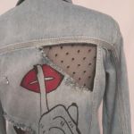 Kurtka jeans rozm S - usta