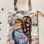 Torba Shoperka "Best mom", duża - Poglądowe