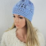 CZAPKA KASZMIROWA BLU L - 