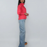 Bluza damska na wysokiej stójce - 