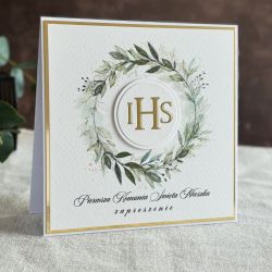 Ręcznie robione zaproszenia komunijne, 73C