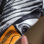 Mała welurowa nerka tukany - 