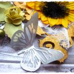 Słoneczna kartka z motylkami - 