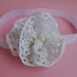 Opaska niemowlęca - "W koronkowym chruśniaku"