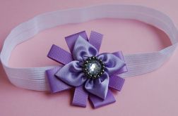 Opaska niemowlęca - "Elegancja w fiolecie"
