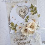 Kartka komunijna DL "Holy&White 4" GOTOWA - 