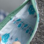 Turkusowo-szara kosmetyczka MAXI - 