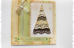 Kartka świąteczna z choinką