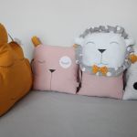 Poduszka dekoracyjna chmurka, musztardowa - 