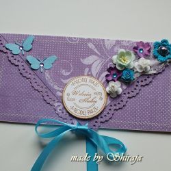 Kopertówka z okazji ślubu-'turkus i ametyst''