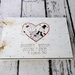 Album duży ślubny serce - album na zdjęcia handmade