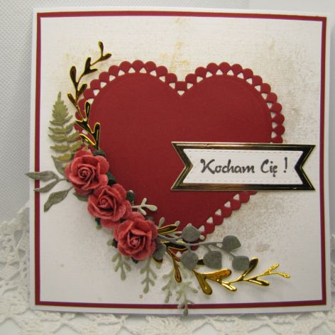 Kartka Walentynkowa w pudełku 01