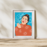 Plakat Rosalia Blue 30x40 - 4