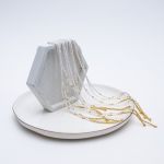 Wyjątkowe ręcznie szyte kolczyki Selene - 