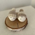 Czapeczki na jajka wielkanocne - zestaw 2 szt. - Urocze czapeczki na jajka - zestaw 2 szt. Dekoracje wielkanocne