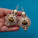 Kolczyki sutasz z Tygrysim Okiem - 