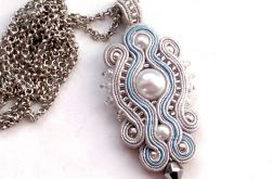 Naszyjnik-wisior Srebrzysty