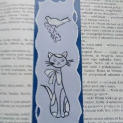 Zakładka do książki- kot elegant