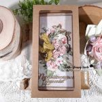Kartka urodzinowa z różami - w pudełku