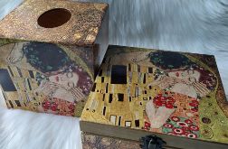 komplet: chustecznik i szkatułka (G. Klimt)