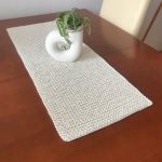 Bieżnik ręcznie robiony,obrus na stół ,35x80cm. - 