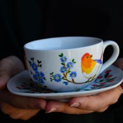 Filiżanka rajski ogród