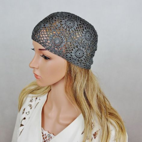 Czapka grafitowa dla p. Edyty