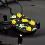 Wisiorek z motywem cytryn - idealny na lato - wisiorek cytryny