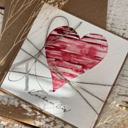 Kartka walentynkowa ręcznie robiona Kocham Cię