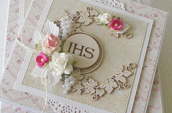 Pamiątka Komunii Świętej z hostią#1