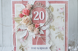 Kartka urodzinowa '20' v.9