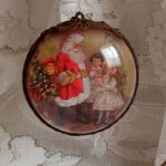 Medalion z przekładką - Handmade medalion bożonarodzeniowy